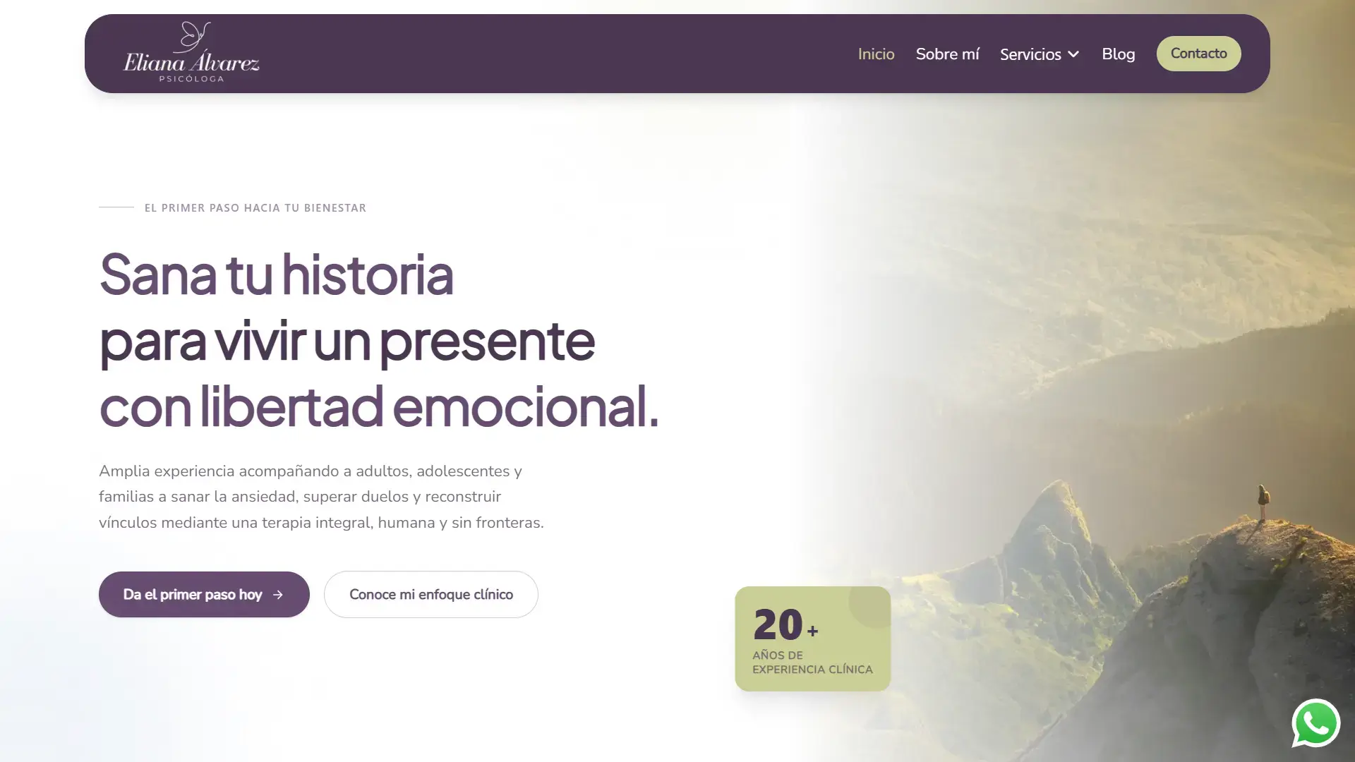Sitio web de Eliana Alvarez Psicologa