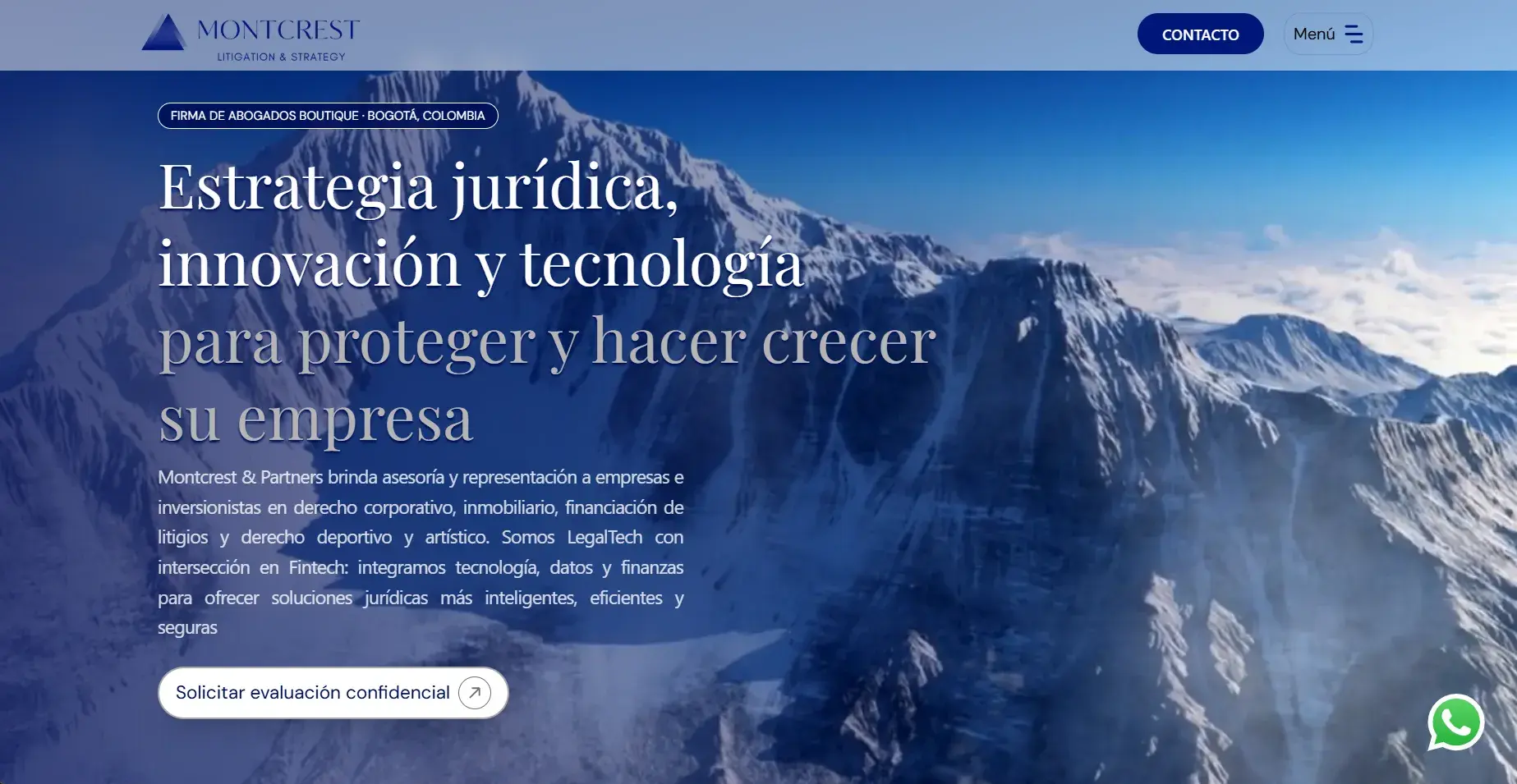Sitio web de Montcrest & Partners