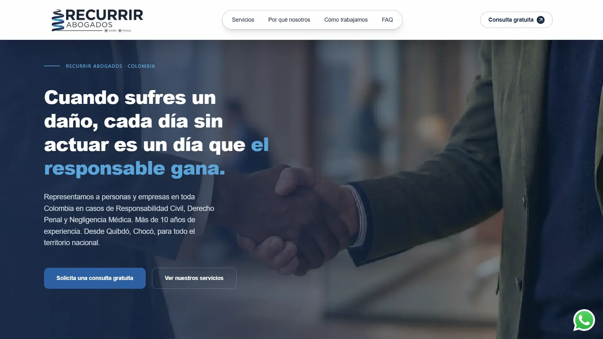 Sitio web de Recurrir Abogados